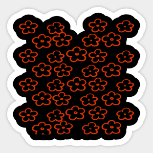 Red mini cutie flowers Sticker